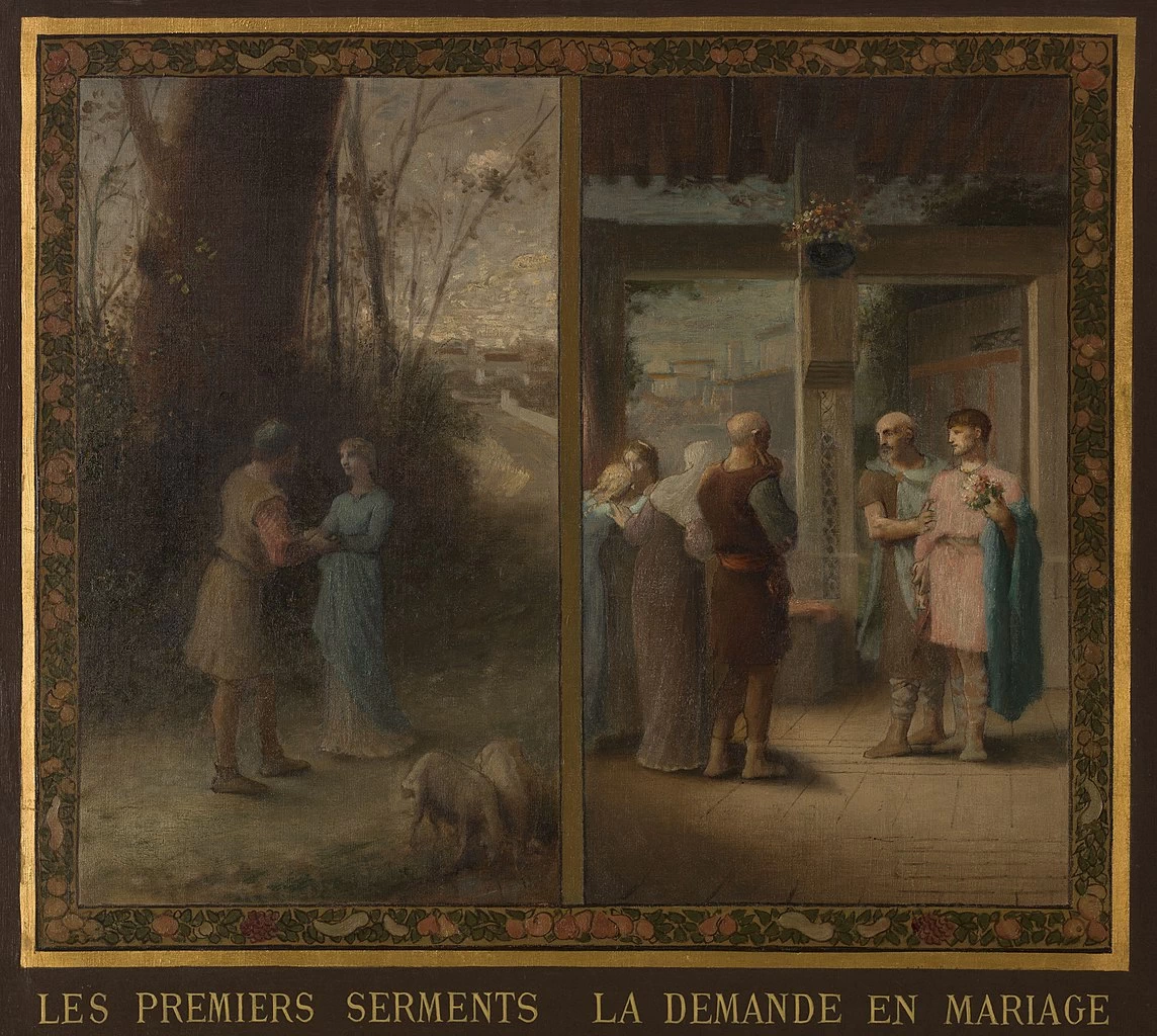 Bozzetto per il municpio di Parigi. Evocazioni matrimoniali - Musée des Beaux, Arts de la ville de Paris, dettaglio 1